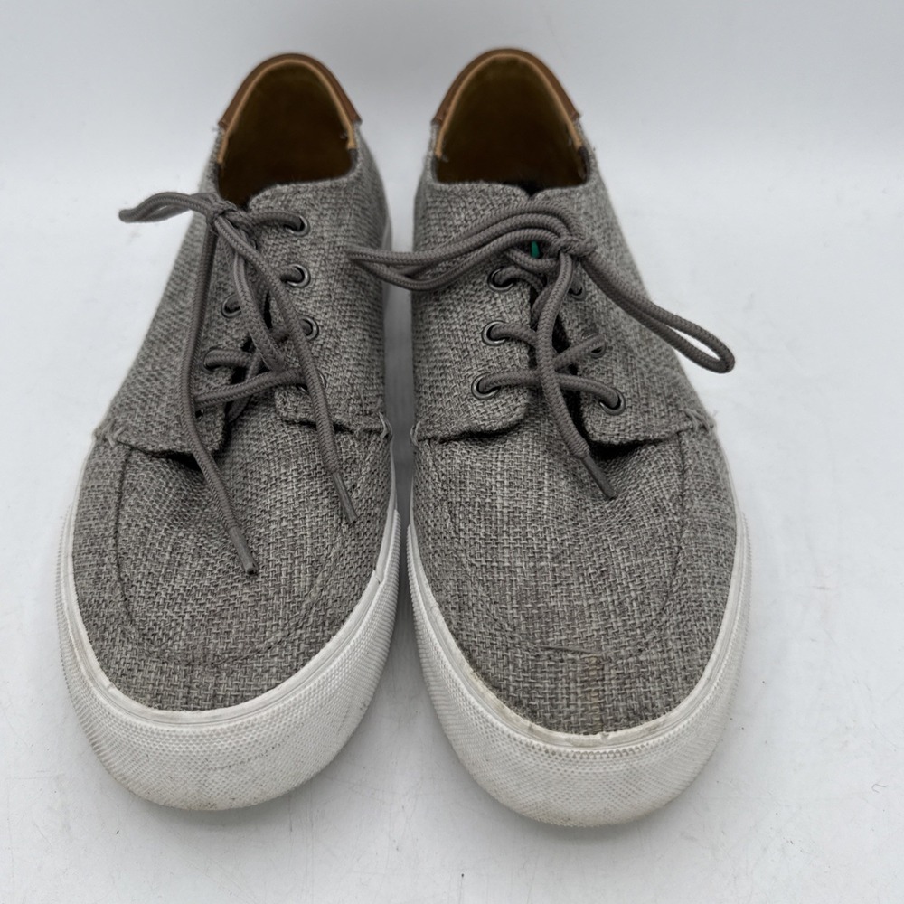 Men's Crevo Casual Shoes Alec Lace Up Canvas Low Top Boat Sneakers Size 8